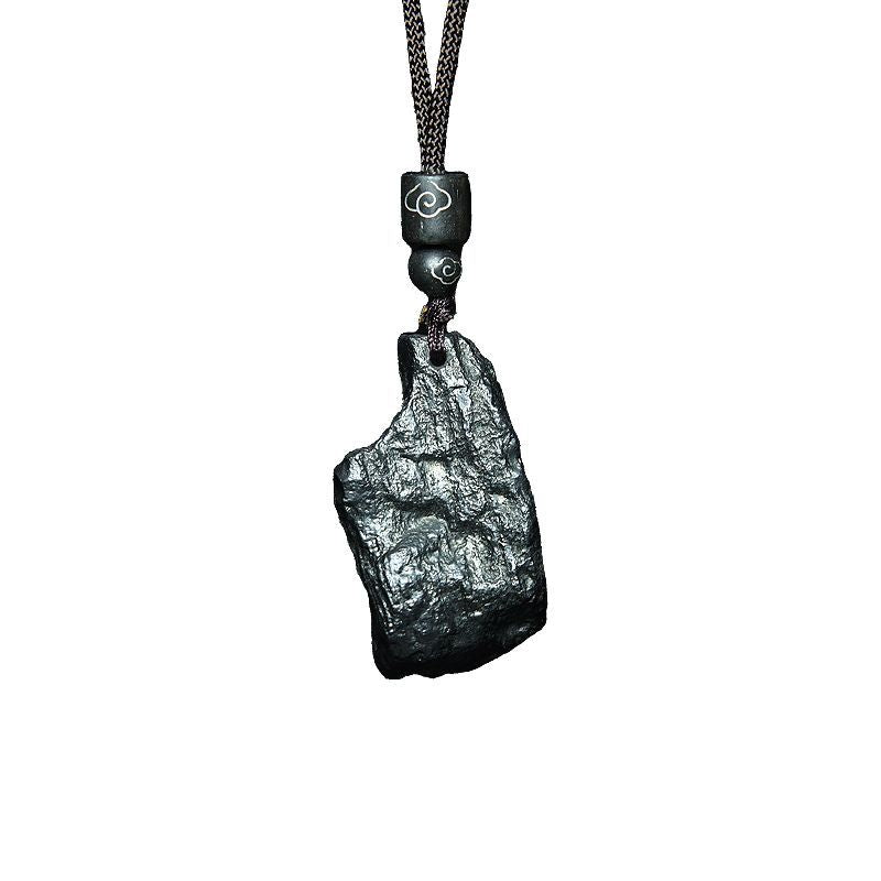 Natural Iron Silicide Meteorite Raw Stone Necklace - Cosmic Energy Pendant - Image 6