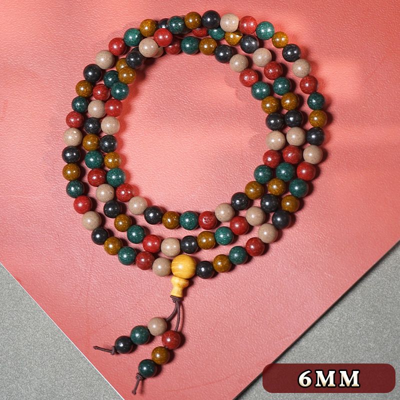 Herbal Energy Bracelet - Five Elements Botanical Aromatherapy Beads - Image 6