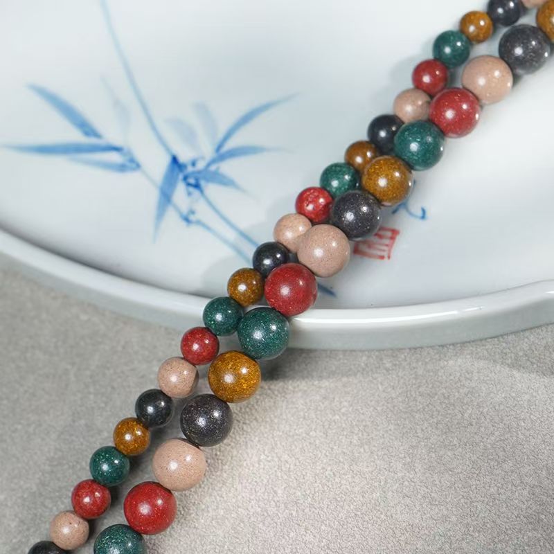 Herbal Energy Bracelet - Five Elements Botanical Aromatherapy Beads - Image 9