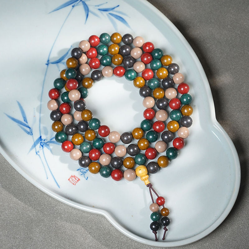 Herbal Energy Bracelet - Five Elements Botanical Aromatherapy Beads - Image 11