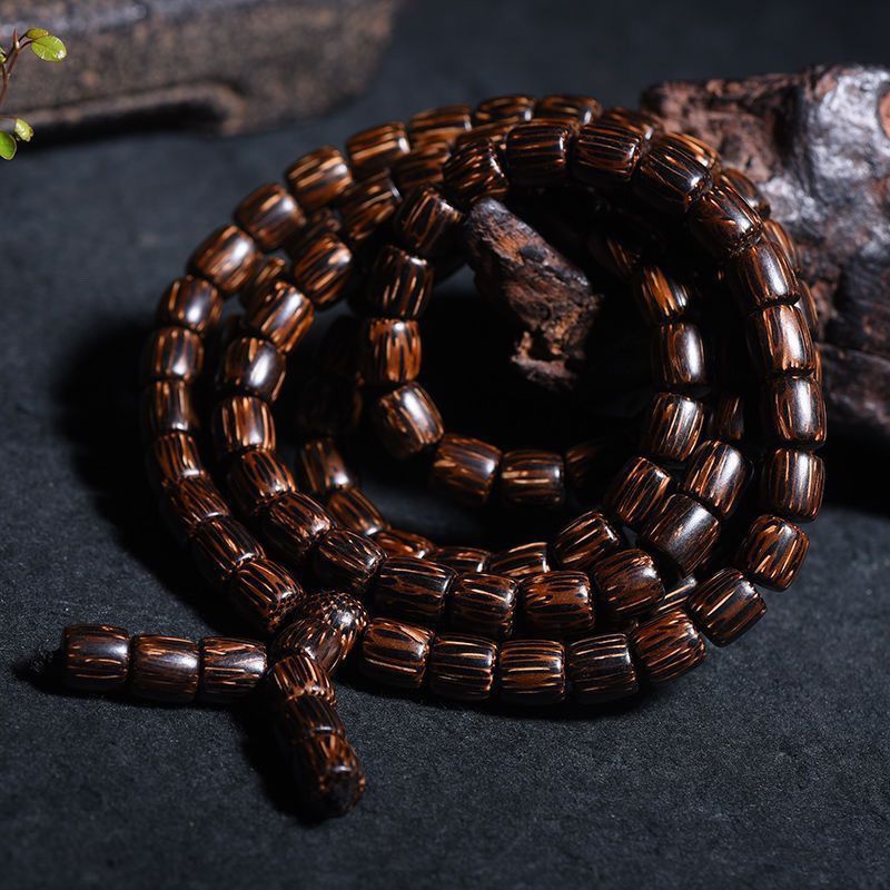 Sinking Grade Agarwood Bracelet - Natural Vietnam Nha Trang Wealth & Meditation Beads - Image 6