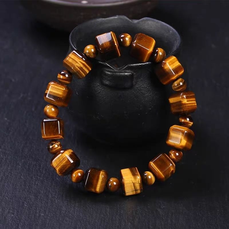 Natural Tiger Eye Stone Bracelet - Golden Healing Gemstone Beads - Image 7