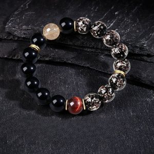 Incense Bead Obsidian Bracelet Warrior Protection Beads