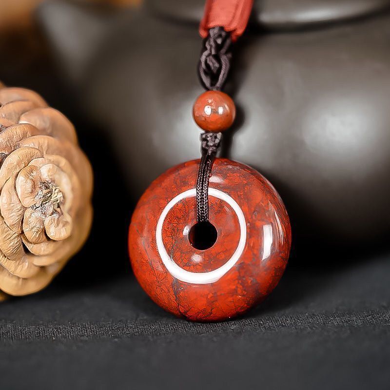Red Edin Meteorite Lucky Charm Safety Buckle - Cosmic Energy Talisman - Image 3
