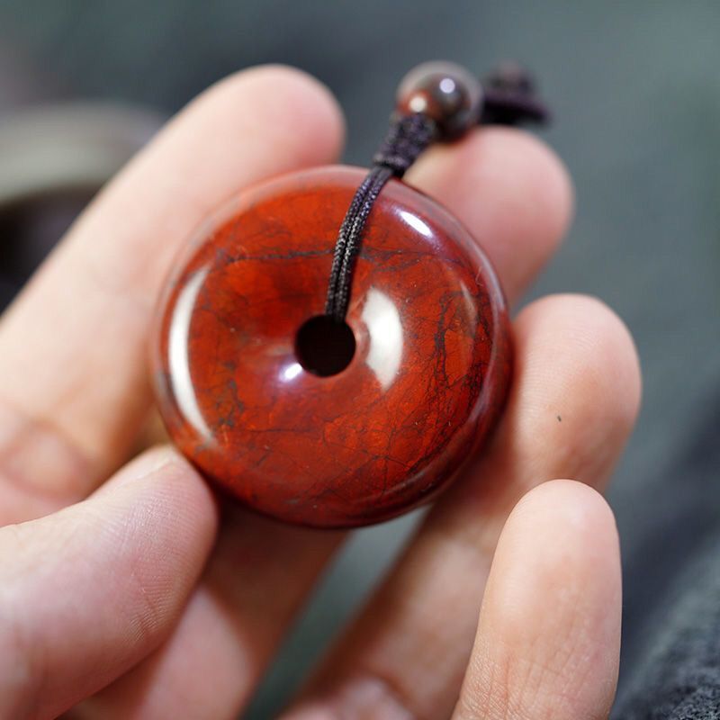 Red Edin Meteorite Lucky Charm Safety Buckle - Cosmic Energy Talisman - Image 2