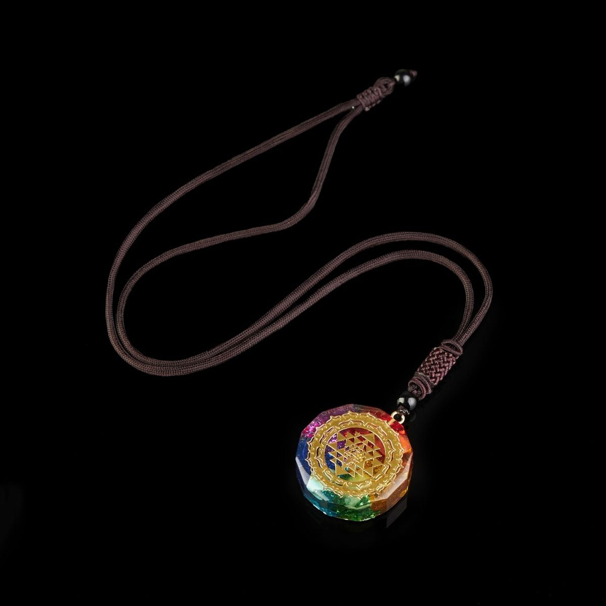 Chakra Orgonite Necklace - EMF Protection & 7 Chakra Healing Pendant - Image 8