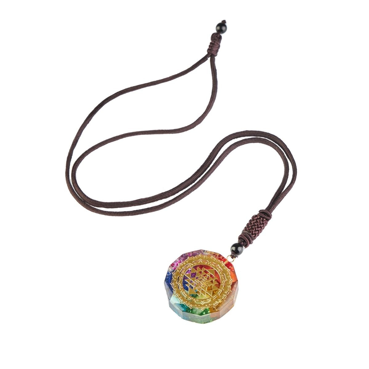 Chakra Orgonite Necklace - EMF Protection & 7 Chakra Healing Pendant - Image 13