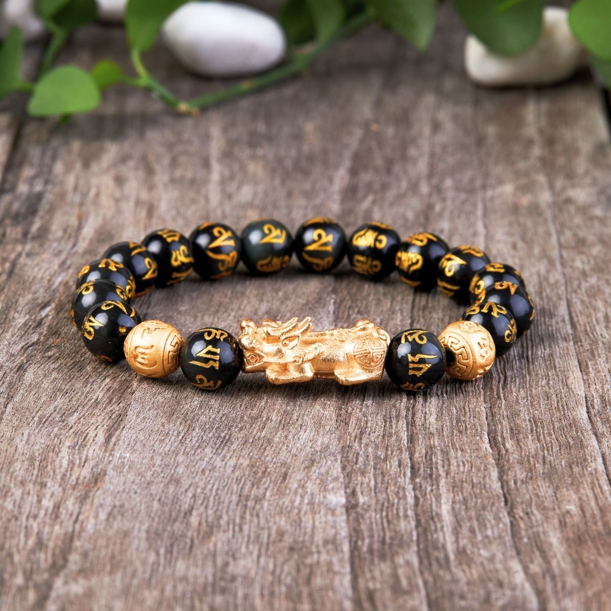 Pixiu Black Obsidian Bracelet - Feng Shui Wealth & Protection Beads - Image 6