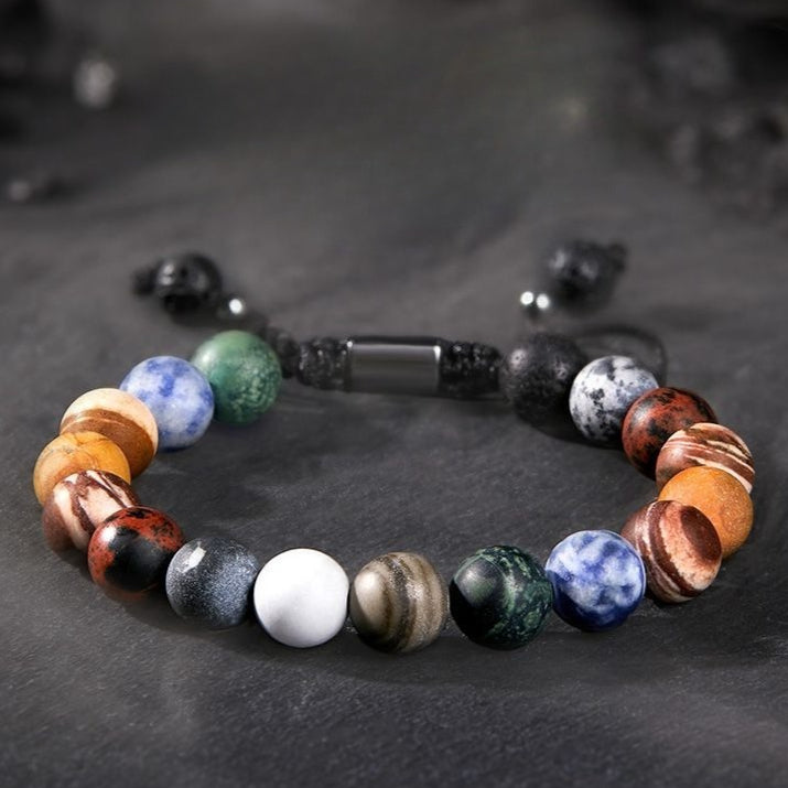 Cosmic Interstellar Natural Stone Bracelet - Universal Energy Beads - Image 7