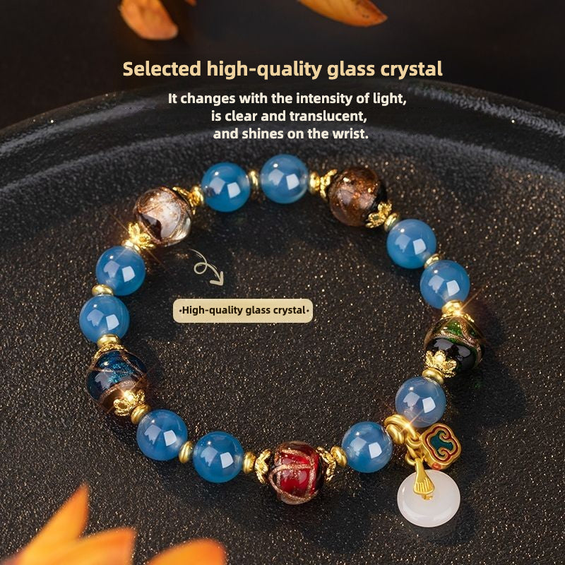Colorful Agate Bracelet - Multi-Color Natural Gemstone Beads - Image 4