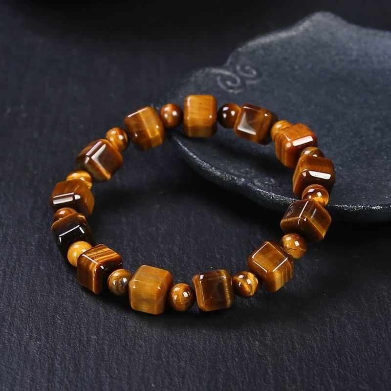 Natural Tiger Eye Stone Bracelet - Golden Healing Gemstone Beads - Image 4