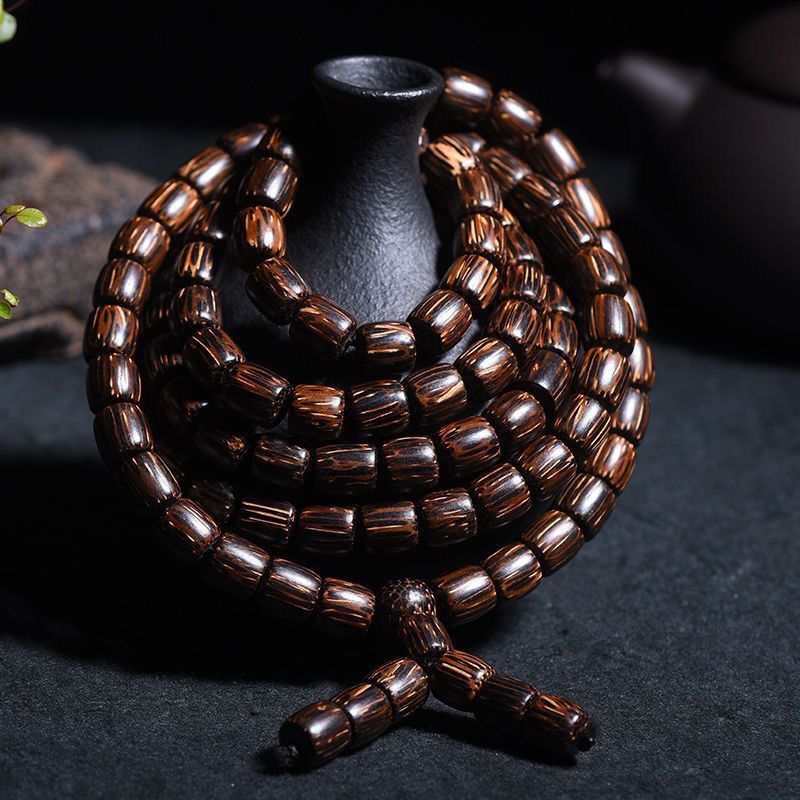 Sinking Grade Agarwood Bracelet - Natural Vietnam Nha Trang Wealth & Meditation Beads - Image 2