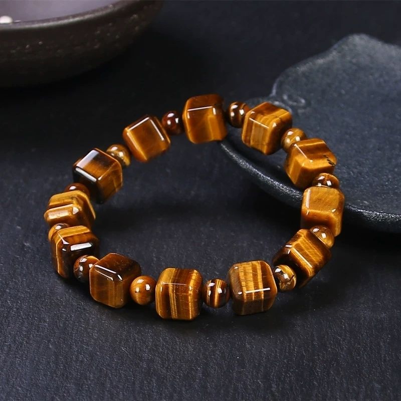Natural Tiger Eye Stone Bracelet - Golden Healing Gemstone Beads - Image 6
